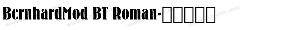 BernhardMod BT Roman字体转换